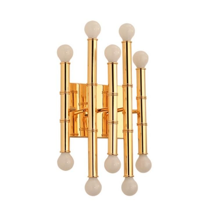 Luxury Gold Tube Bubble Lamp Wall Indoor Modern Light