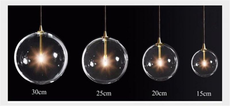 Modern Glass Pendant Hanging Fixtures LED Light
