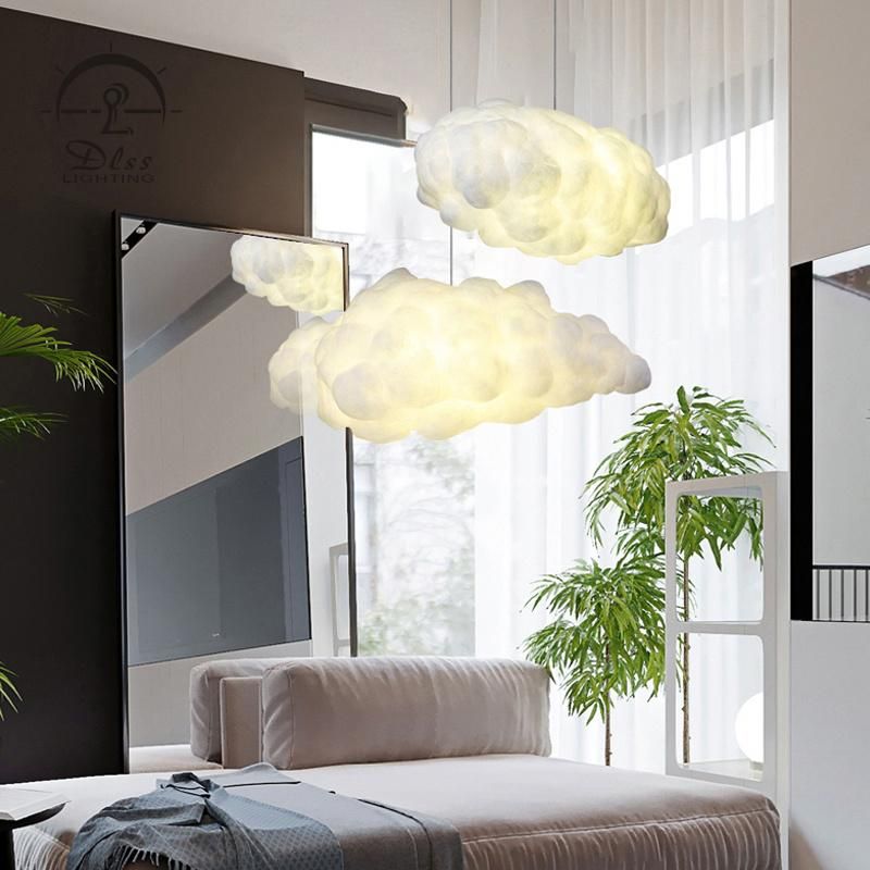 Modern Nordic Pendant Light White Cloud Lamp for Indoor Decoration