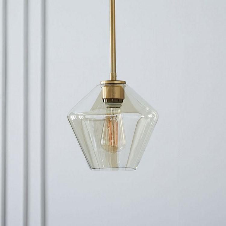 Smoked Glass Pendant Light for Indoor Kitchen Dining Room Decoration (WH-GP-03)