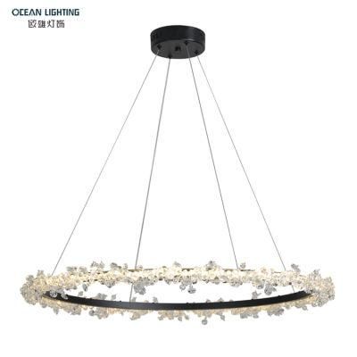 Ocean Lighting Modern Pendant Lighting Metal Plating+Glass Round Pendant Lighting