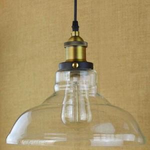 Chinese Copper-Glass Style Pendant Light for Restaurant