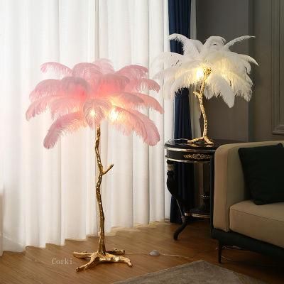 Ostrich Resin Table Light Interior Lighting Floor Lamp
