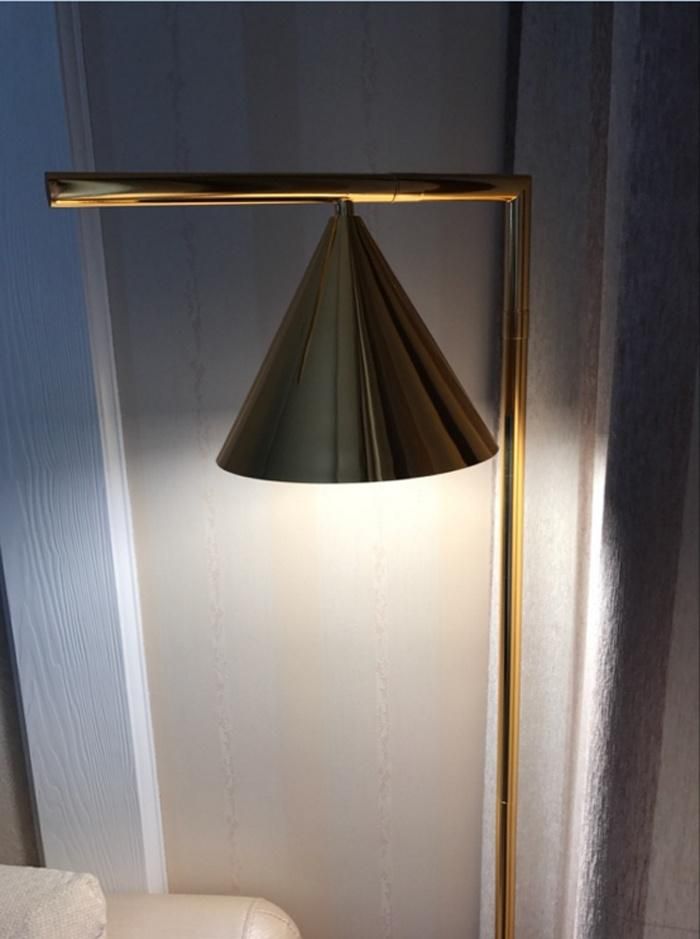 Post Modern Home/Hotel Bedroom Standing Light Floor Lamp Finished in Brush Bronze Plated