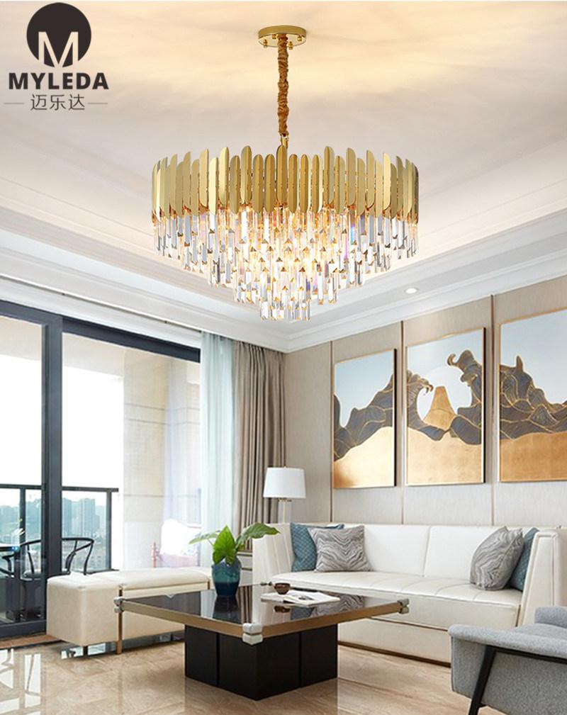 New Design Residential Interior Crystal Pendant Lamp