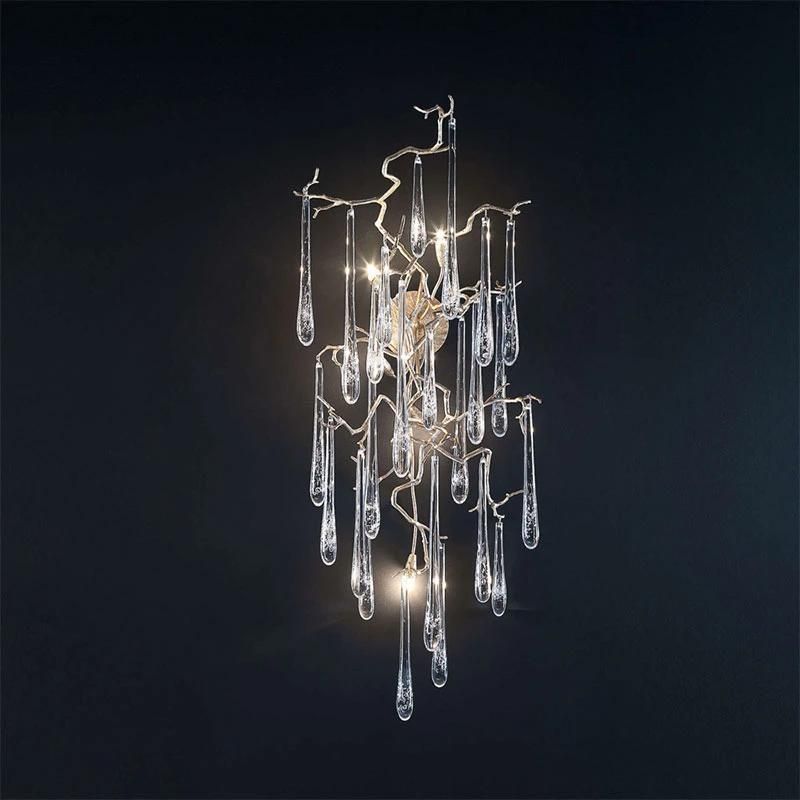 2022 Modern Design Classic Branch and Clear Glass Colorful Strip Pendant Lamp