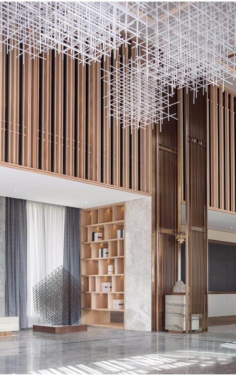 Large Custom Acrylic Hotel Lobby Luxury LED Chandelier