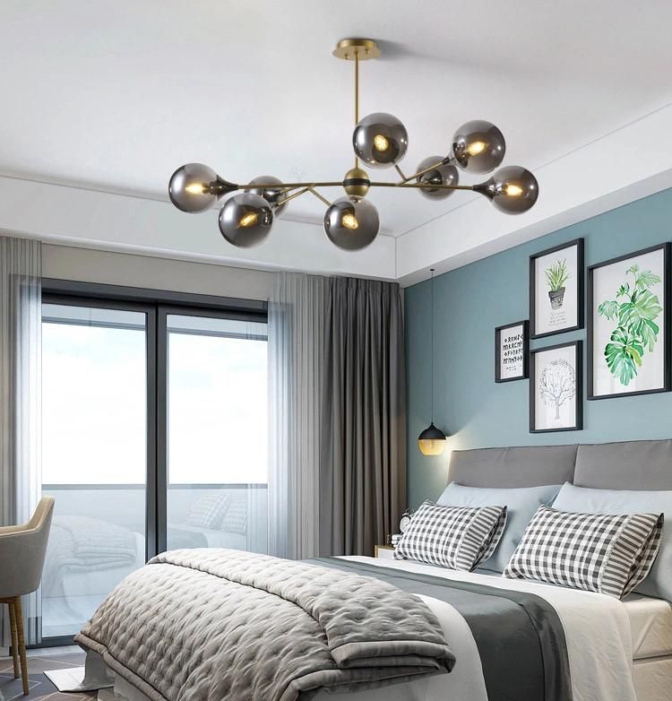 Modern Light Bulb Covers Indoor Chandelier Pendant Lamp in Aluminium Decoration Lighting