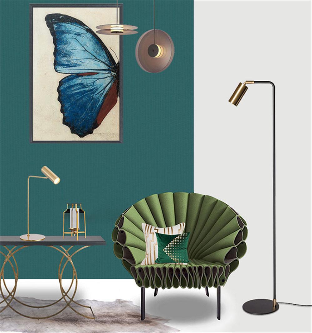 Home Standing Lighting Iron Adjustable Floor Reading Lamps