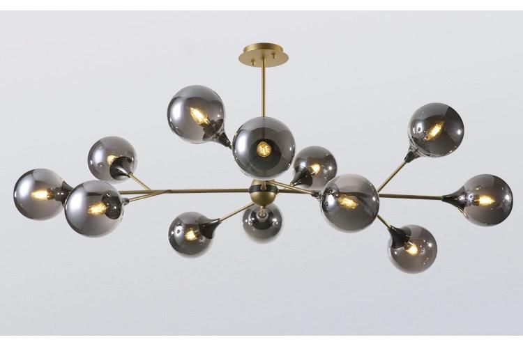 Modern Light Bulb Covers Indoor Chandelier Pendant Lamp in Aluminium Decoration Lighting