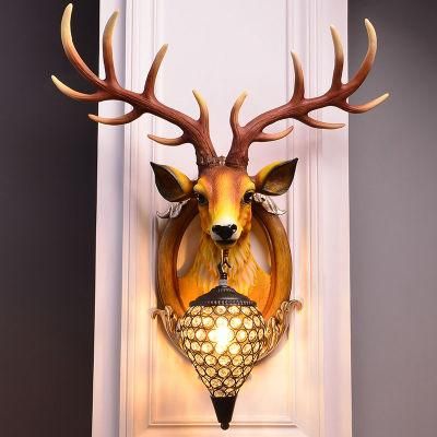 Antlers Indoor LED Wall Light LED Decoration for Wall Rustic Interior Lighting (WH-VR-64)