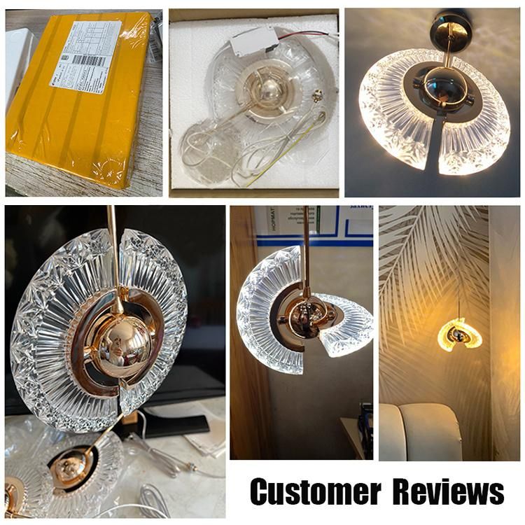 Nordic Modern LED Lighting Hotel Restaurant Crystal Ceiling Light