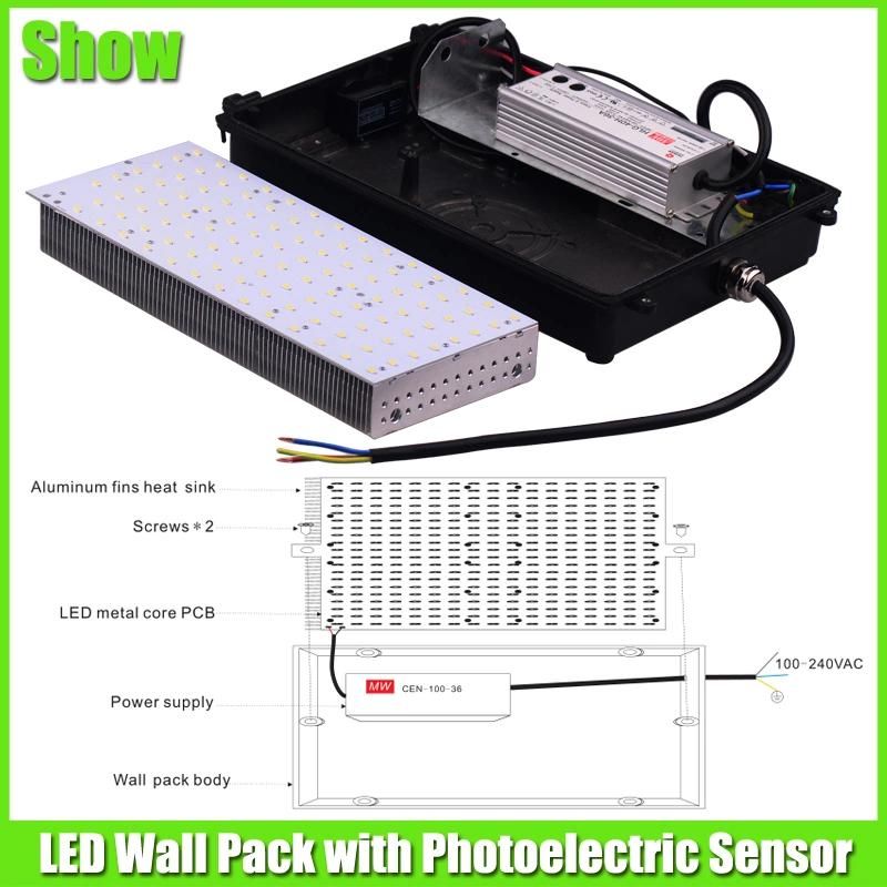 5 Years Warranty Dlc Approved 80W LED Wall Pack