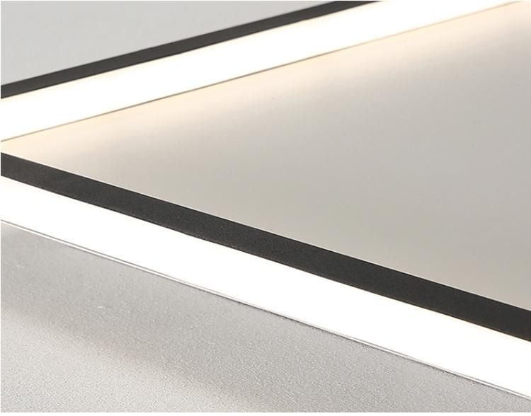 The New Modern Simple Gold Rectangular LED Lamp Modern Light Dresser