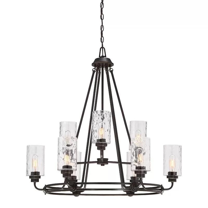 Farmhouse Metal Chandelier Light Classic Pendant Lighting for Kitchen Dining Living Room