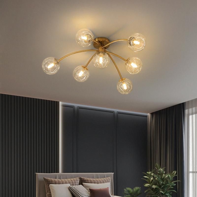 White Transparent Lampshade Hotel Lamp Living Room Lamp Ceiling Lamp LED