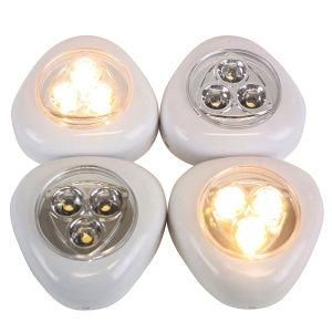 ABS Plastic 3m Sticker 3 LED Touch Light