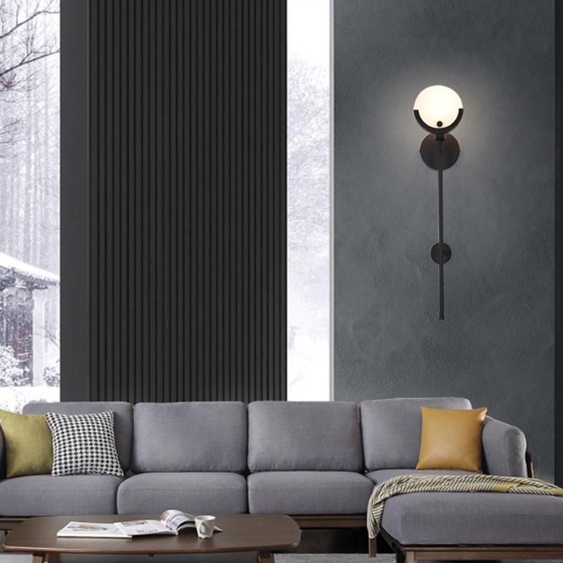 Postmodern Simple Living Room Wall Lamp Hotel Background Wall Marble Bedroom Bedside Light
