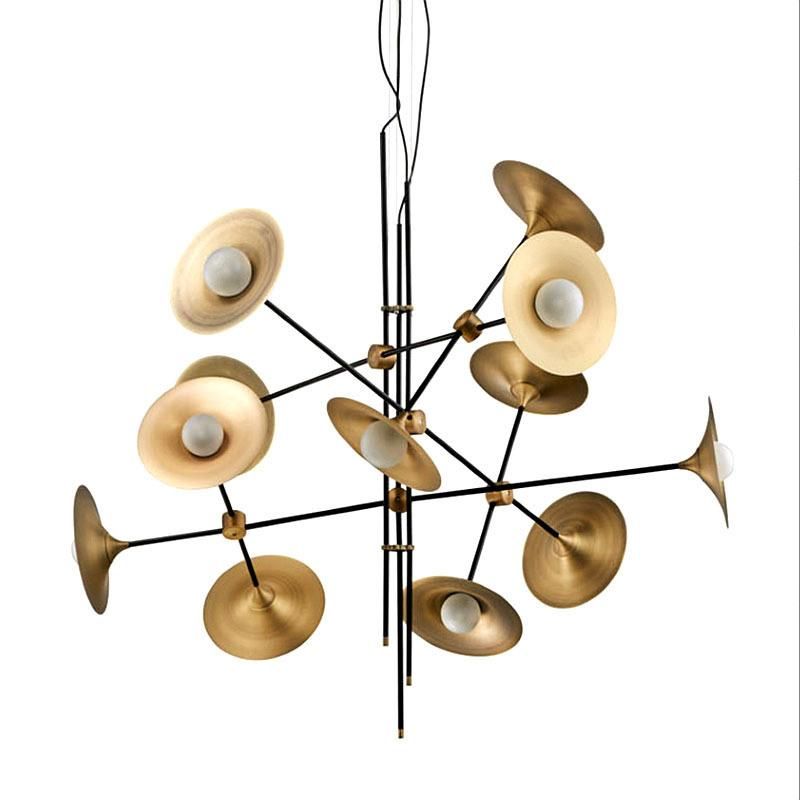 Decorative Fancy Metal Horn Shape Pendants Lamp