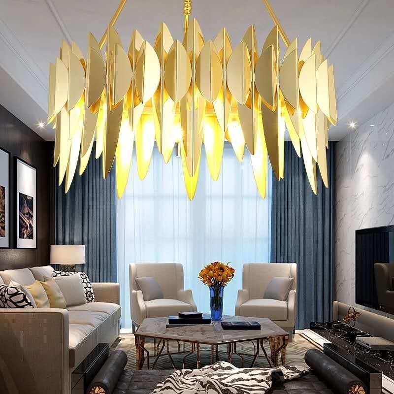 Modern Gold Suspension Lighting Black Color for Indoor Home Lighting Fixtures (WH-AP-91)