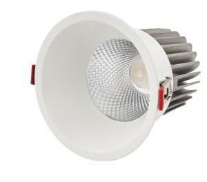 Narrow Border Free Flicker Deep Recessed LED COB Commercial Ceiling Down Light