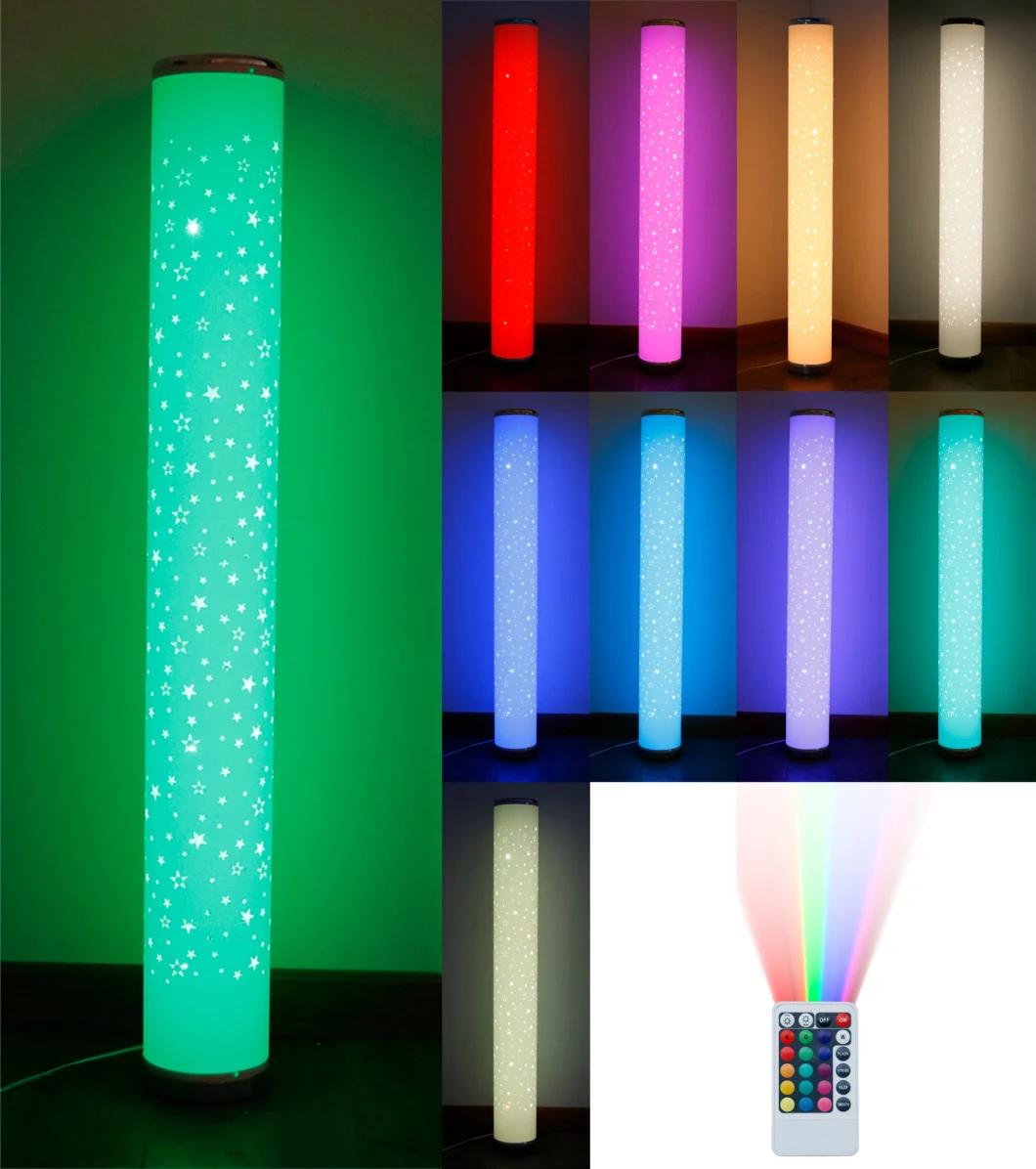 Music Sync White + RGB Color Changing Christmas Decoration LED Modern Floor Lamps for Living Room Bedroom