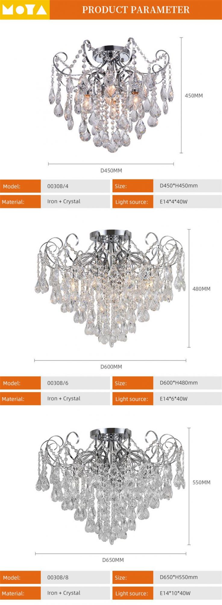 Special Design Crystal Glass Chandelier Living Room Dining Room Modern Interior Ceiling Lamp