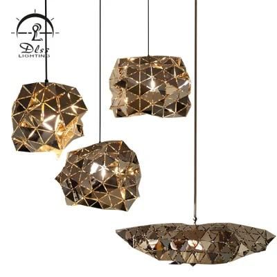 Modern Indoor Decoration Hanging Lighting Interior Gold Pendant Lamp