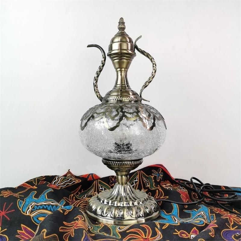 Newest E14 Hand-Inlaid Glass Mosaic Bedroom Living Room Decorative Table Lamps (WH-VTB-11)