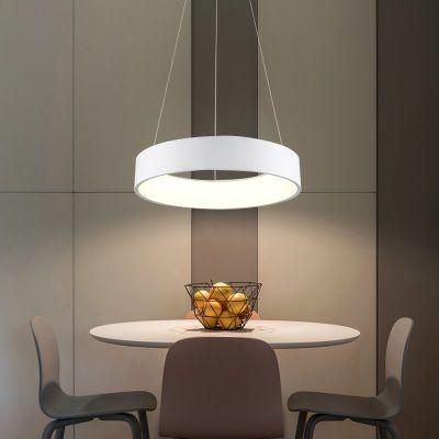 Round White Kitchen Pendant Anging Lights for Indoor Home Lamp Fixtures (WH-AP-05)