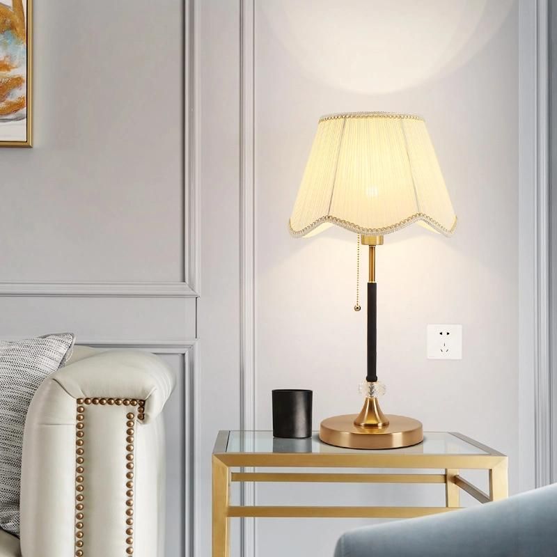 Vintage Rural Style White Shade Table Lamp Reading Dining Lamp