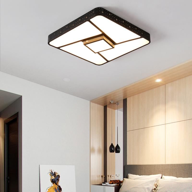 Simple Ceiling Light Iron Modern Bedroom Lamp Living Room Light LED
