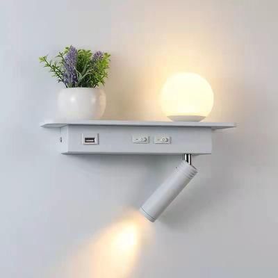 Reading Wall Lamp LED Charge Lamp Modern and Simplicity for Guestroom, Bedroom Wall Lighting