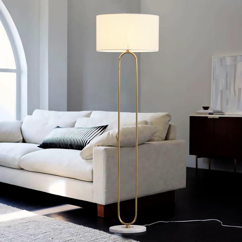 Postmodern Living Room Vertical Table Lamp Decoration Metal Bedroom Bedside Light Double Iron Tube Hotel UL Hotel Floor Lamp