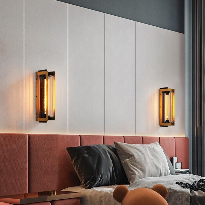 Light Luxury Wall Lamp Corridor Lamp Mirror Headlamp Retro Glass Bedside Light