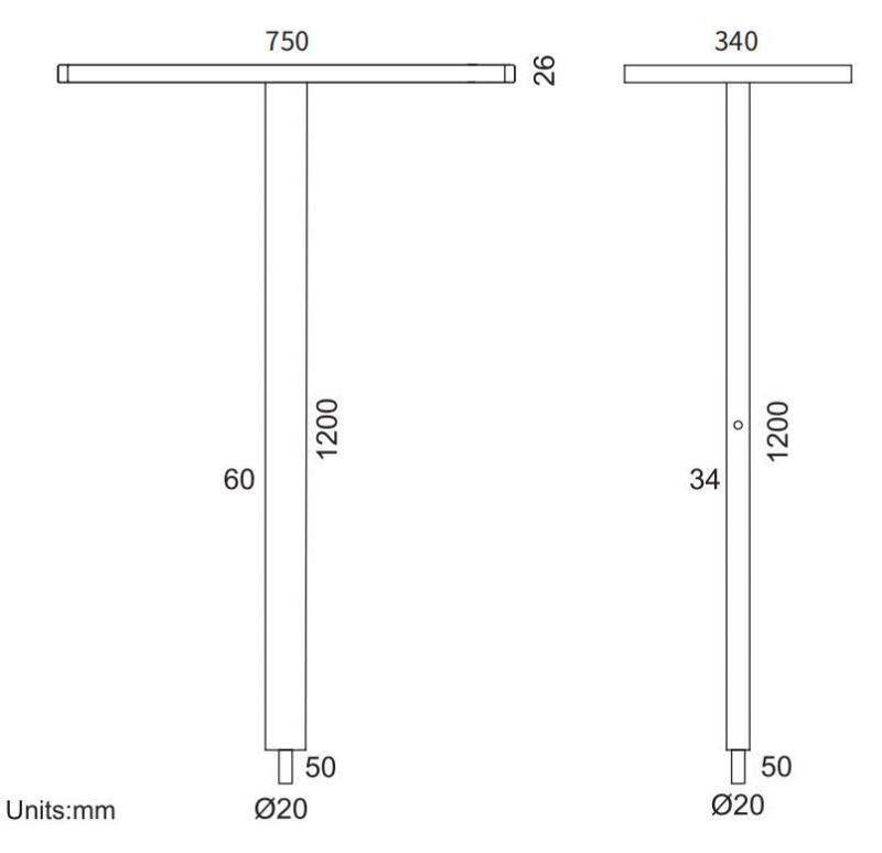 Cmn Lighting Popular Germany Style Direct& Indirect Desktop Standing Lamp for Modern Office