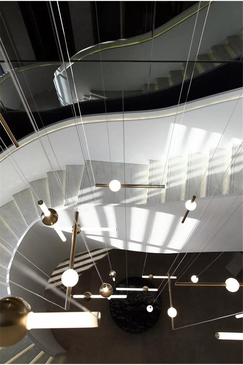 Hotel Custom-Made Decoration Glass Chandelier Modern Pendant Light