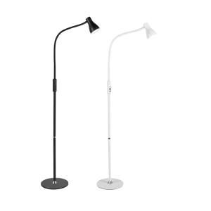 Matel LED Floor Lamp with Adjustable Gooseneck