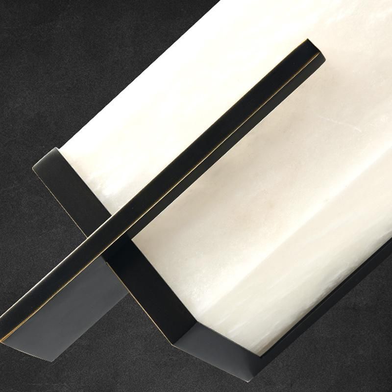 Marble Chinese Style Living Room Background Wall Light Corridor Light Luxury Copper Strip Wall Lamp
