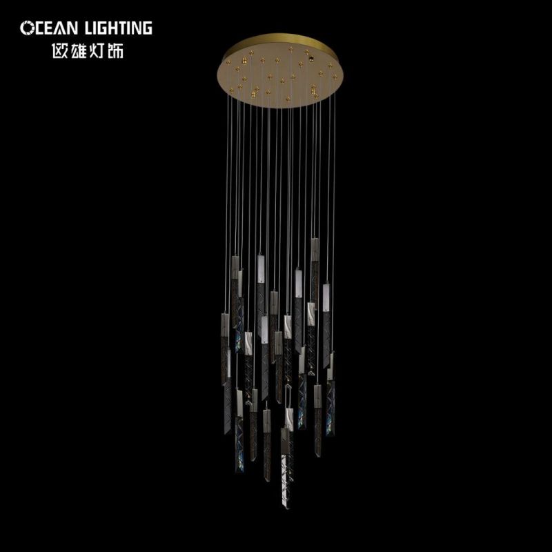 Golden Warm Lighting 3000K Metal 22*3W Crystal Chandelier Luxury