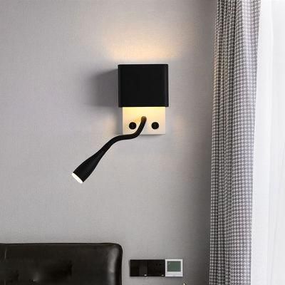 Bedside Lamp Reading Light Modern Simple Study Bedroom Hotel Guest Room Wall Lamp