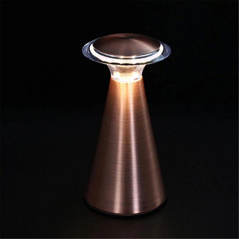 Touch Switch Battery Table Lamp Bar KTV Modern Cordless Chargeable Portable LED Night Light Bedroom Bedside Decor LED Desk Lamp