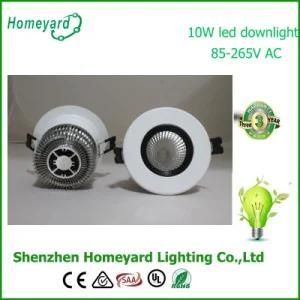 10W COB LED Downlight/75mm Cut-out Hole/Epistar Chip