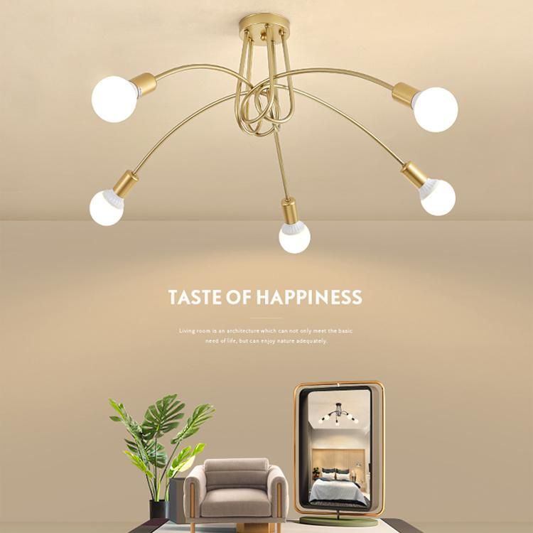 Ready to Ship in Stock Fast Dispatchindoor Designer Decorative Metal Shade Hanging Lamp Fixture Chandelier Pendant Light