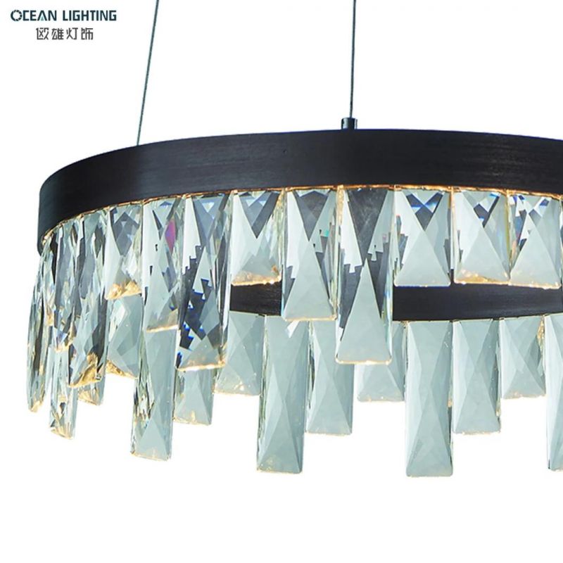 Crystal Ring Style Design Decor Modern Pendant Lamp Chandelier