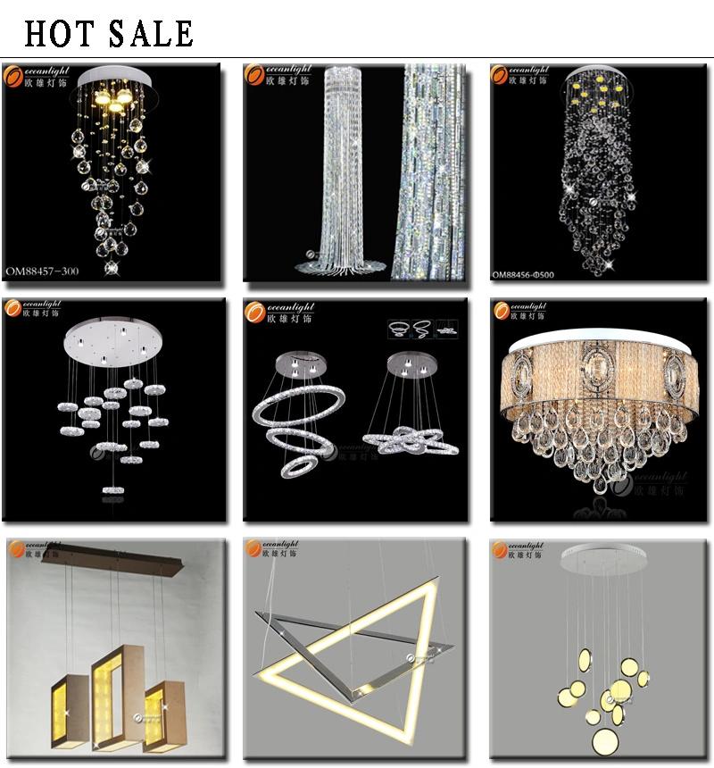 Modern Decorative Crystal Made in Guzhen Pendant Light Om88174