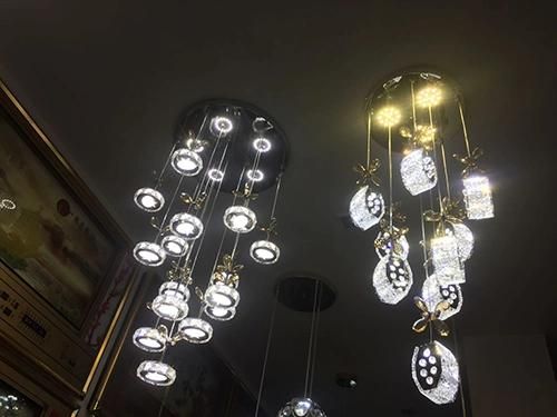 LED K5 Crystal Chandelier Light for Indoor Pendant Lighting Sitting Room Decoration