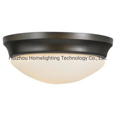 Jlc-H20 Home Bathroom Vanity Glass Flush Mount Ceiling Lighting