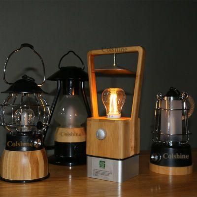 Rechargeable Camping Lamp Bamboo Lantern