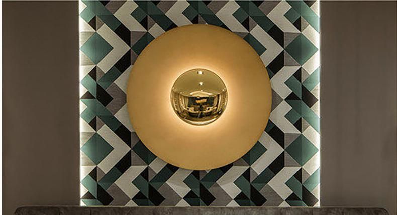 Bedroom Decorative Wall Lamp Design Post Modern Fiying Saucer Wall Light for Livingroon